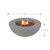 Lunar Bowl 42” Concrete Fire Table - Light Gray