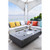 Metropolis 56” Concrete Fire Table - Light Gray