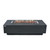 Granville 60” Concrete Fire Table - Dark Gray