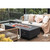 Granville 60” Concrete Fire Table - Dark Gray