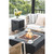 Aurora 34” Concrete Fire Table - Dark Gray