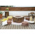 Manchester 42” Concrete Fire Table - Red Wood