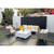 Bianco 40” Marble Porcelain Fire Table - Bianco White
