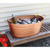 Large Oval Hammered Copper Plated Tub