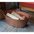 Large Oval Hammered Copper Plated Tub