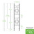 Square-on-Squares 96" Slim Trellis