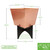 Zaha II Planter- Copper Plated Tapered Planter