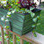 Large Green Flower Box- 2x6 Railing Brackets