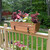 Large Copper Flower Box- 2x6 Railing Brackets