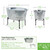 Oval Galvanized Tub with Folding Stand