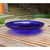14" Crackle Glass Bowl - Cobalt Blue