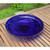 14" Crackle Glass Bowl - Cobalt Blue