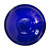 14" Crackle Glass Bowl - Cobalt Blue