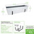 Large White Flower Box- 2x6 Railing Brackets