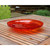 14" Crackle Glass Bowl - Red