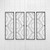 Corona Trellis (2 panels)