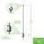 O-Hook Railing Pole for String Lights, pack of 2