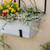 Medium White Flower Box- Wall Brackets
