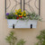 Medium White Flower Box- Wall Brackets