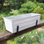 Medium White Flower Box- 2x6 Railing Brackets