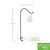 36" Single Fixed Handrail Pole