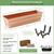 Bloom Box Garden Growing Kit, Small Copper with Brackets for 2 x 4 Railings