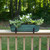 Small Green Flower Box- 2x6 Railing Brackets