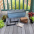 Bloom Box Garden Growing Kit, Medium Blue with Wall Brackets,