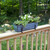 Small Blue Flower Box- 2x6 Railing Brackets