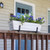 Bloom Box Garden Growing Kit, Small White with Brackets for 2 x 4 Railings