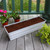 Bloom Box Garden Growing Kit, Small White with Brackets for 2 x 4 Railings