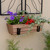 Small Copper Flower Box- Wall Brackets