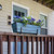 Small Blue Flower Box- 2x4 Railing Brackets