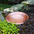 Hammered Solid Copper Birdbath Bowl, Non-threaded