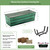 Bloom Box Garden Growing Kit, Medium Green with Brackets for 2 x 6 Railings