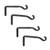 Wall Brackets for Trellises, 5 1/4" (2 pr)