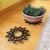 12" Flower Wrought Iron Trivet, pack of 2