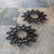 12" Flower Wrought Iron Trivet, pack of 2