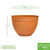 Small Planting Pot, Burnt Sienna