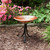 Hammered Solid Copper Birdbath- Tripod Stand