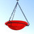 12" Red Hanging Birdbath