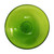 14" Fern Green Crackle Birdbath- Over Rail Bracket