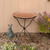 24" Hammered Copper Birdbath- Ring Stand