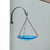 14" Teal Hanging Birdbath