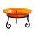 12" Mandarin Crackle Birdbath- Short Stand