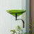 12" Fern Green Crackle Birdbath- Wall Mount Bracket