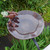 Antiqued Birdbath w/ Birds- Rail Mount Bracket