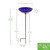 12" Cobalt Blue Bowl, Cradle & Stake