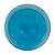 12" Teal Crackle Birdbath- Rail Mount Bracket