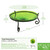 14" Fern Green Crackle Birdbath- Short Stand II